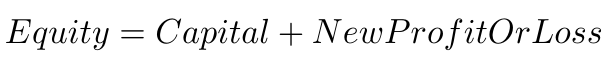 Equity=Capital+PL